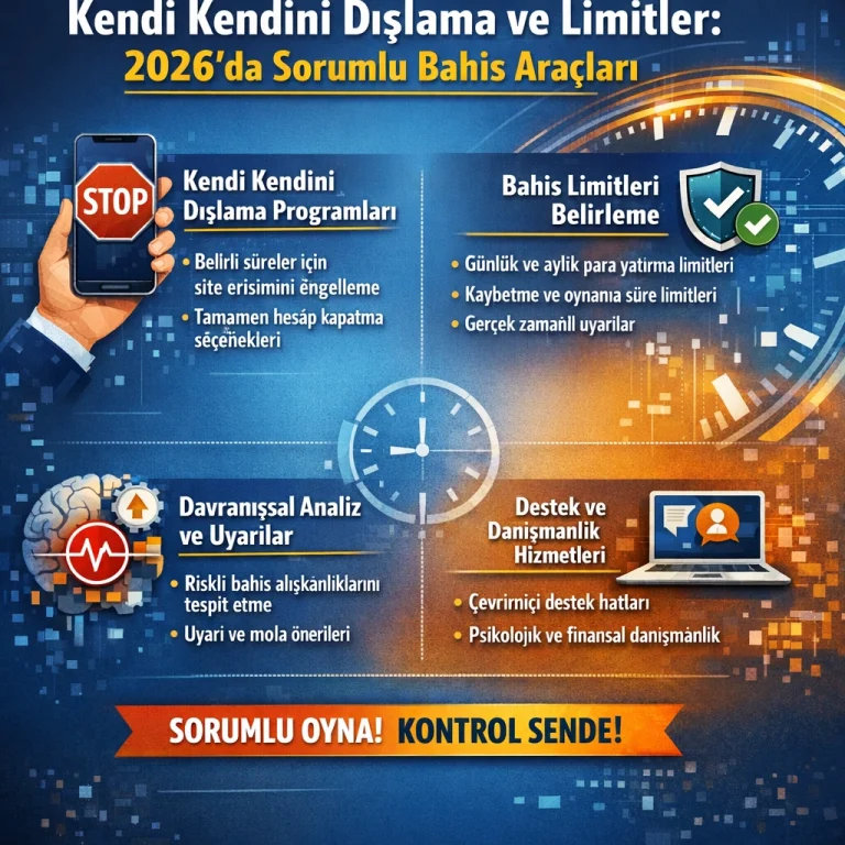 Kendi Kendini Dışlama ve Limitler: 2026’da Sorumlu Bahis Araçları