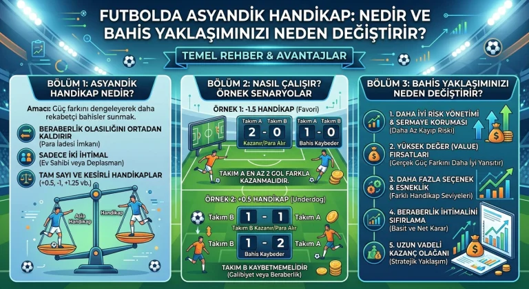Futbolda Asyandik Handikap: Nedir ve Bahis Yaklaşımınızı Neden Değiştirir?