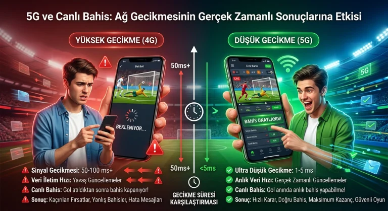 5G ve Canlı Bahis: Ağ Gecikmesinin Gerçek Zamanlı Sonuçlarına Etkisi