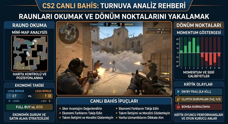 CS2 CanlД± Bahis: Turnuvalarda RaunlarД± NasД±l Okursunuz ve DГ¶nГјЕџ NoktalarД±nД± NasД±l YakalarsД±nД±z
