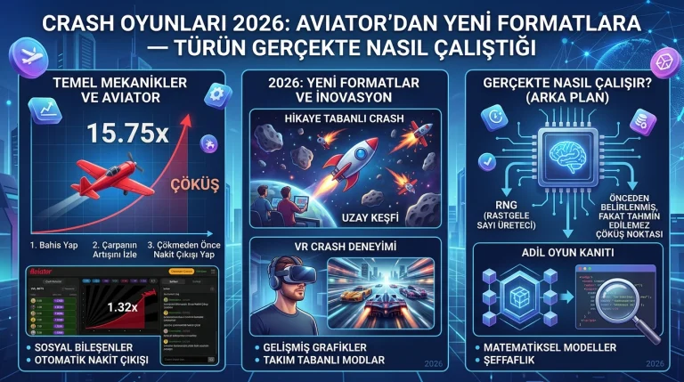 Crash Oyunları 2026: Aviator'dan Yeni Formatlara — Türün Gerçekte Nasıl Çalıştığı