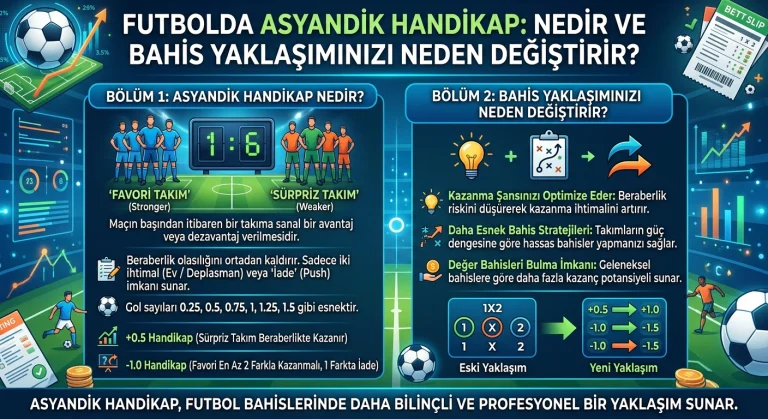 Futbolda Asyandik Handikap: Nedir ve Bahis Yaklaşımınızı Neden Değiştirir?